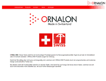 Tablet Screenshot of ornalon.ch